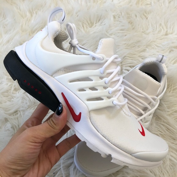 nike presto white and red